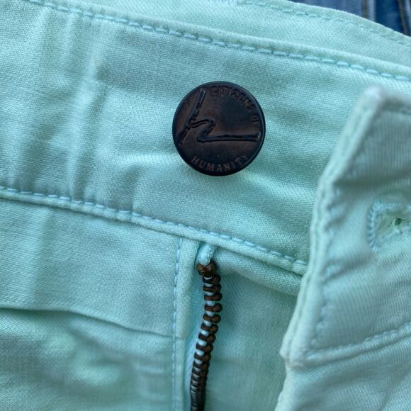 New Citizens of Humanity Women's Green Stretch Micro Mini Skirt Size 31 - Picture 6 of 11